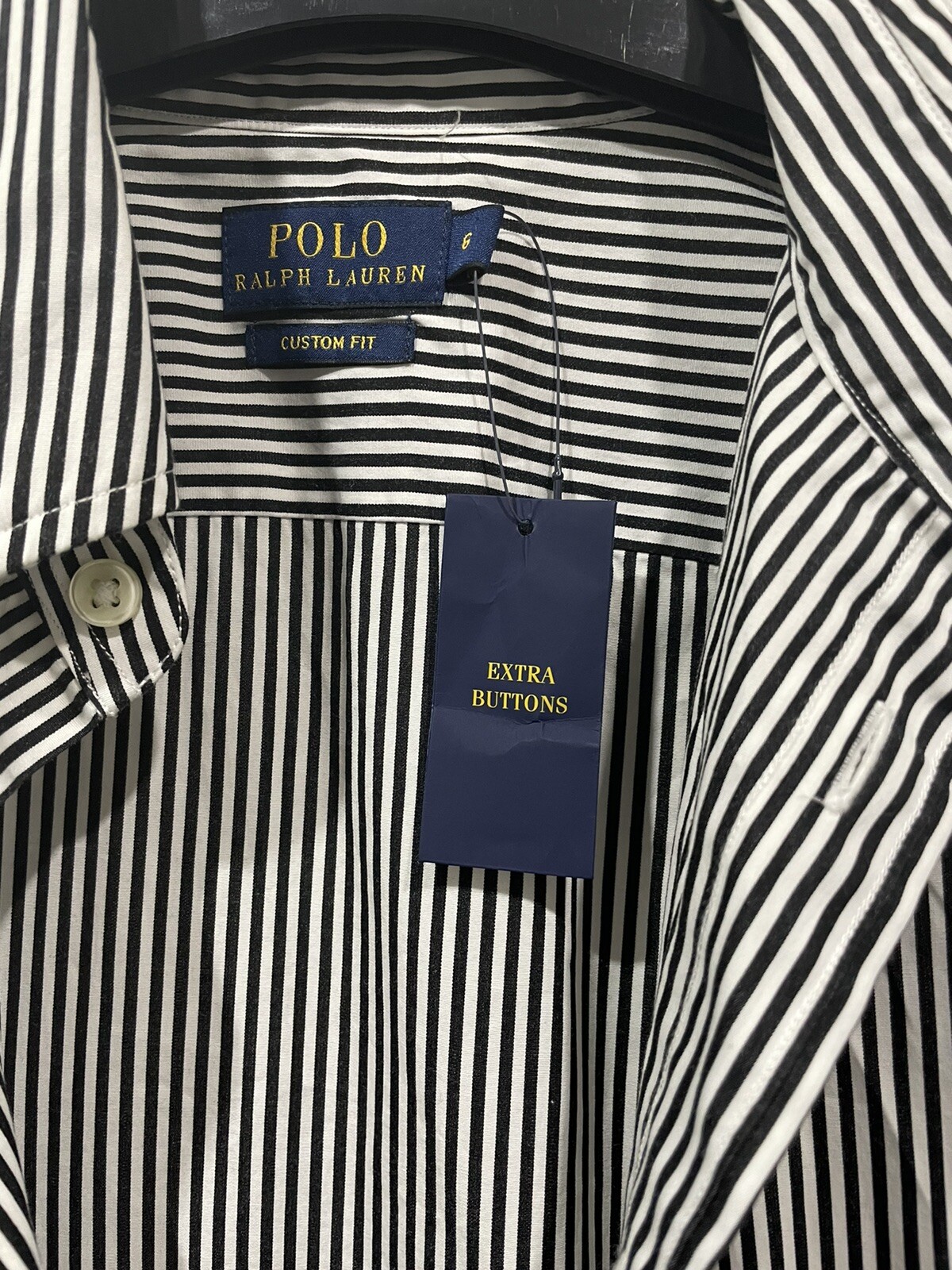 Ladies BNTW Striped Ralph Lauren Long Sleeve Shirt Size 8 RRP £90.00 image 3