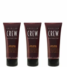American Crew Firm Hold Gel 3.3oz - Pack of 3