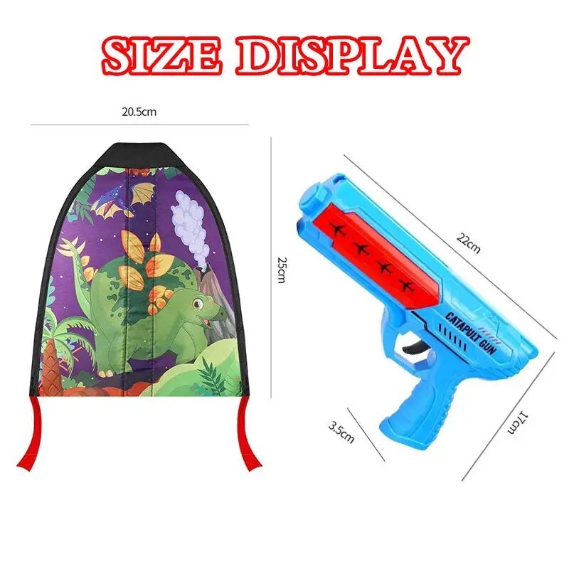 Kite Launcher Toy Kites For Children Kids With Catapult Gun Outdoors