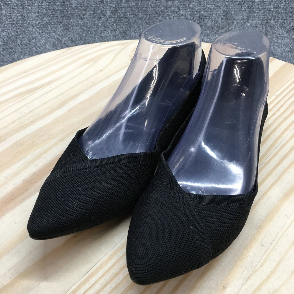 MIA Shoes Womens 8 Mia Aurrora Casual Pointed Slip On Loafer Flats Black Fabric - Image 3 of 4