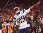 LeGarrette Blount Signed New England Patriots 8x10 Photo Beckett Witness BAS COA