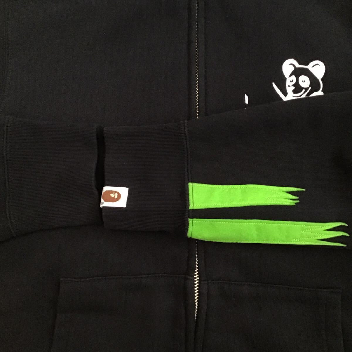 BAPE Panda full zip hoodie a bathing ape black Size S | eBay