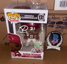 Patrick Peterson Signed Autographed Funko Pop 131 Arizona Cardinals Beckett N