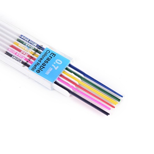 1X0.7mm Farbe Mechanische Bleistift Nachfüll Blei Erasable Student Stationar.YR - Bild 6 von 6