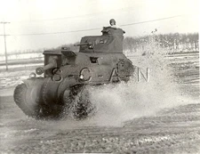 WWII US Press Photo- Panzer Tank- Armor- M3 General Grant Tank- Lee Tank- 1942