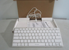 Yivandi Silver White Aluminum Wired Keyboard For Apple Mac OS W/ Numeric Keypad
