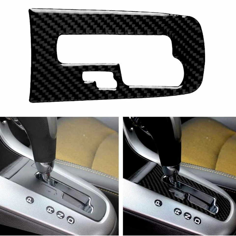 Carbon Fiber Console Gear Shift Panel Cover Knob Trim For Chevrolet Cruze 09-15 Foto 4 de 4