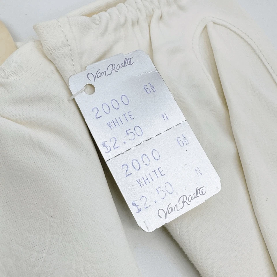 Guantes Van Raalte Vintage Hasta la Muñeca Blancos Talla 6.5 Sin Stock Nuevos con Etiquetas Foto 3 de 4