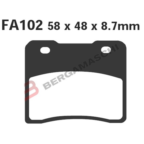 PASTIGLIE FRENI PER SUZUKI RG250 GAMMA ANTERIORE EBC FA102 ORGANICA MOTO - Foto 2 di 5