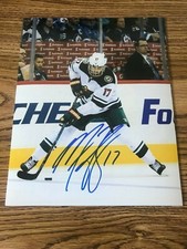 Marcus Foligno Autographed 8x10 Photo Minnesota Wild Buffalo Sabers