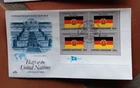 EAST GERMANY NATIONAL FLAG  POTSDAM 1988 ARTCRAFT CACHET MI4 BLOCK U.N. N.Y. FDC