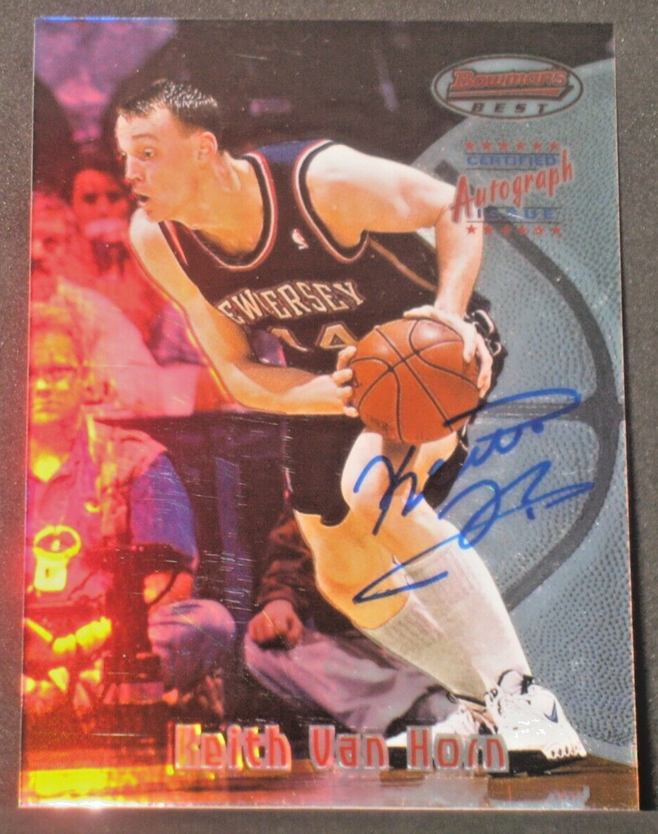 Keith Van Horn 1997-98 Bowman's Best Autograph Rookie Refractor #104 Nets Auto