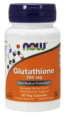 NOW FOODS Glutathion 250 mg, 60 Kapseln. - Glutathion