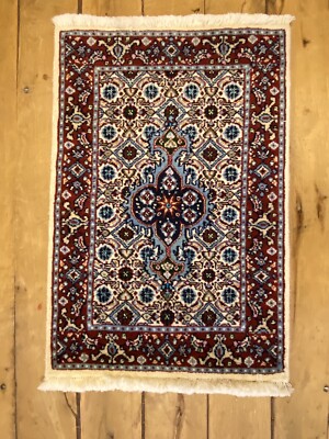  Handgeknüpfter Orientteppich Moud   Auto Fußmatten ( 60 X 40 CM)   Neu Top