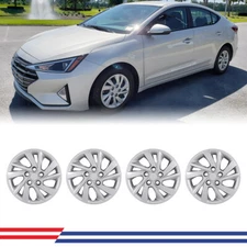 for 2017-2020 Hyundai Elantra Sedan 15" Wheel Hub Covers Snap On Hubcaps 4-PACK