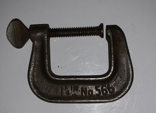 Cincinnati CIN. TOOL CO. No. 566 1-1/4" C Clamp USA Excellent Vintage Condition - Picture 2 of 2
