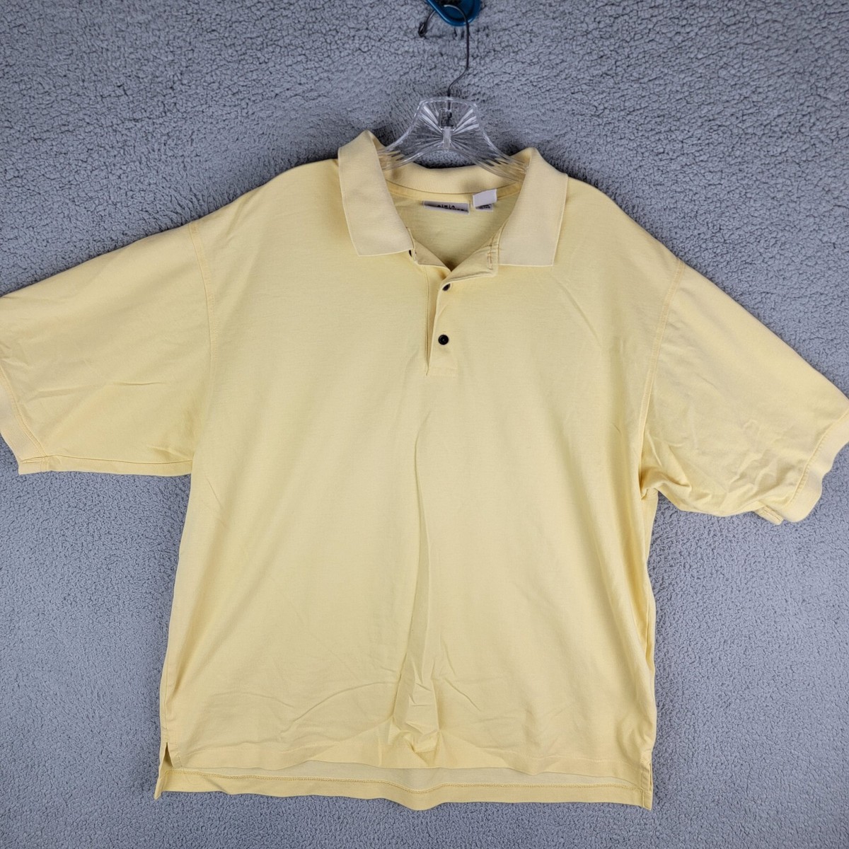 90’s Eddie Bauer Knit Polo Shirt 90s Eddie Bauer Mens Large Distressed Ribbed Knit Long