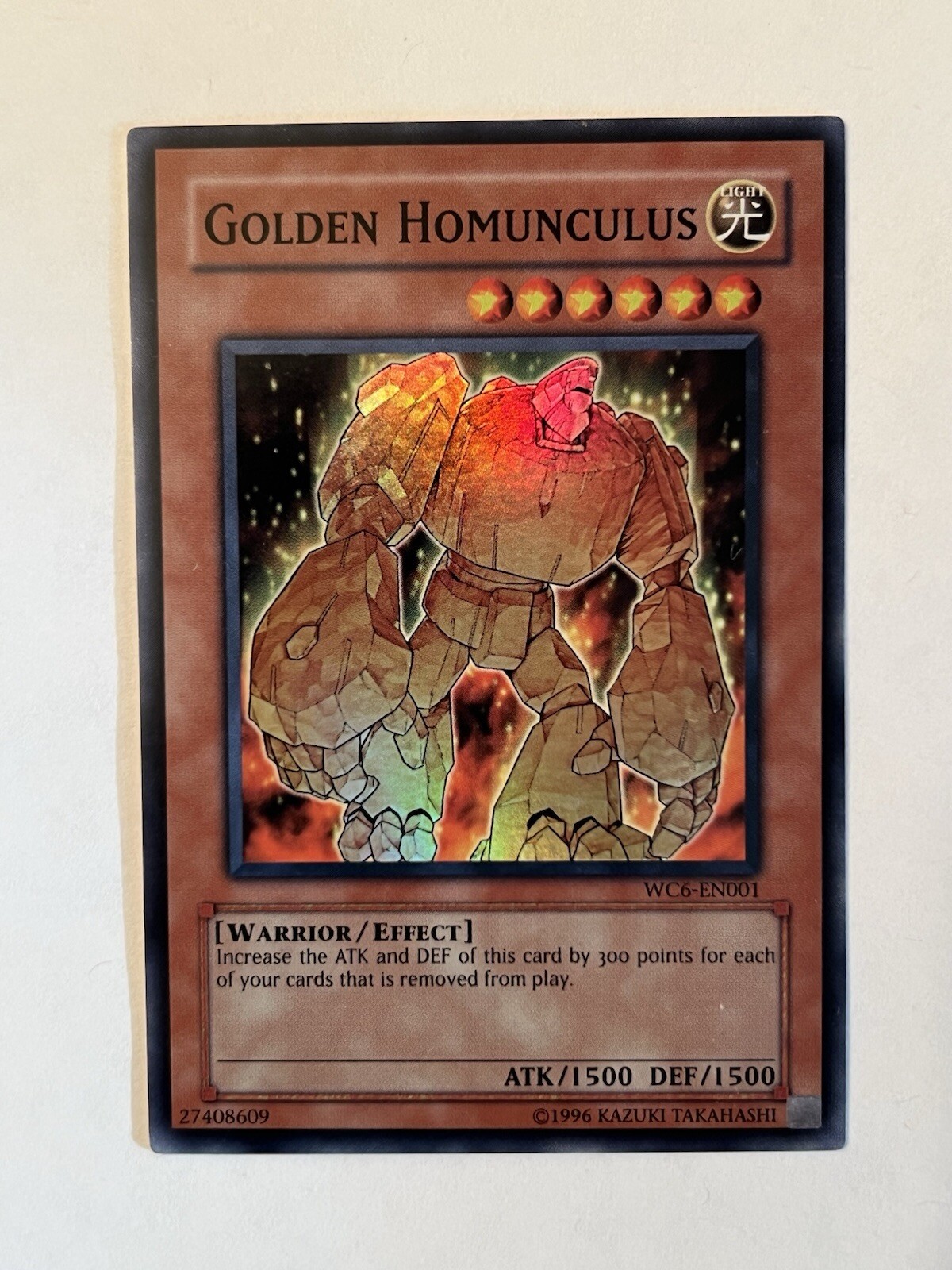 Golden Homunculus WC6-EN001 2006 World Championship Limited Edition Promo