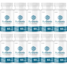Purdentix Oral Probiotic Support Healthy Teeth and Gums Pur Dentix - 10 Bottles
