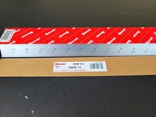 Starrett C604R-12 Width 1" Graduations 4R Rigid Chrome Steel Ruler 12"