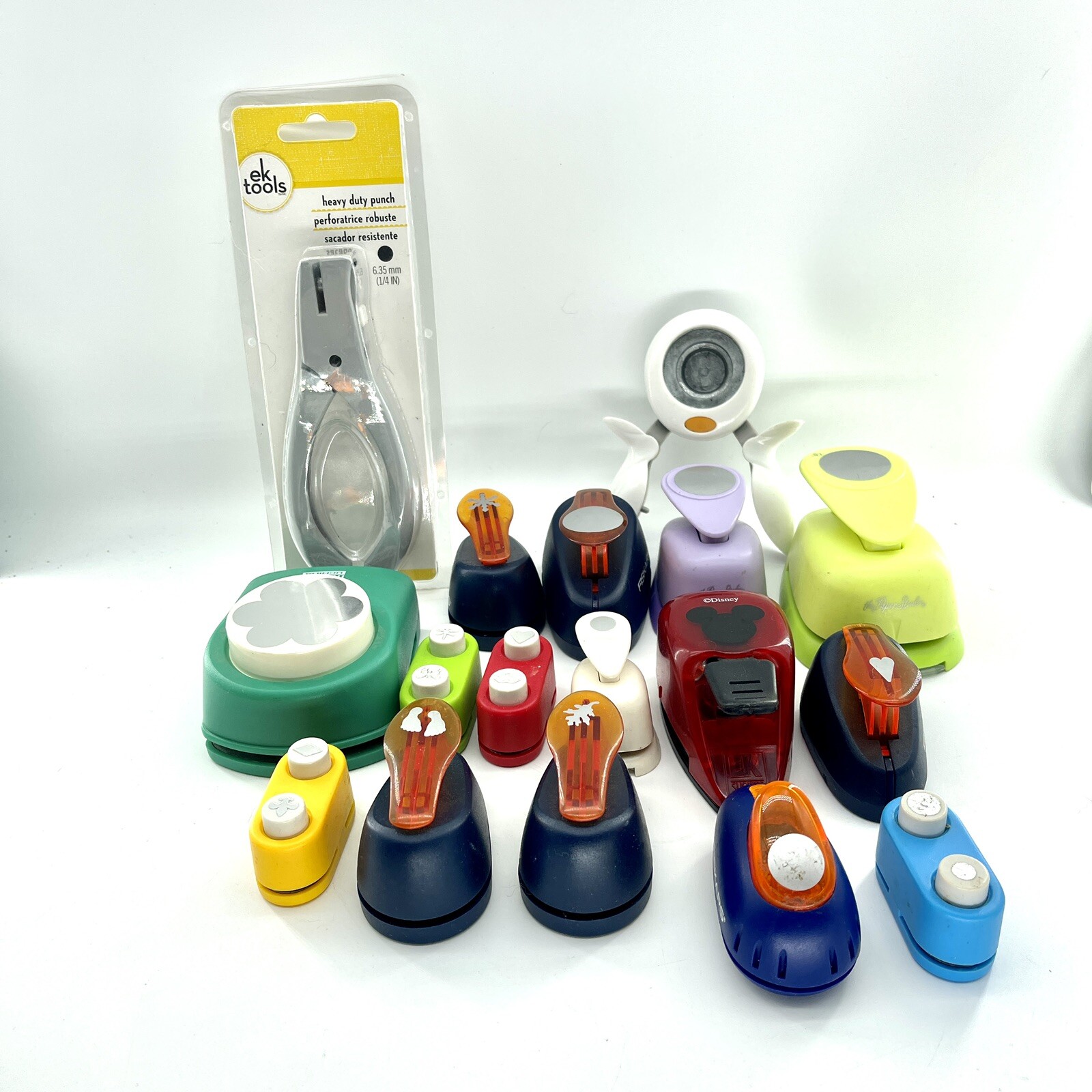 Lot of 17 Multi Border Tags Scrapbooking Craft Paper Punches Many