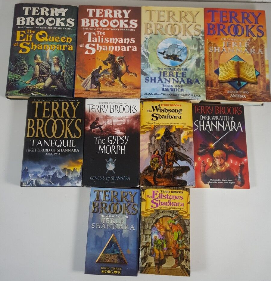 Terry Brooks Shannara Elf Queen Elfstones 10 Book Bundle HB PB Fantasy