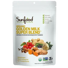 Golden Milk Super Blend 6 Oz By Sunfood Superfoods