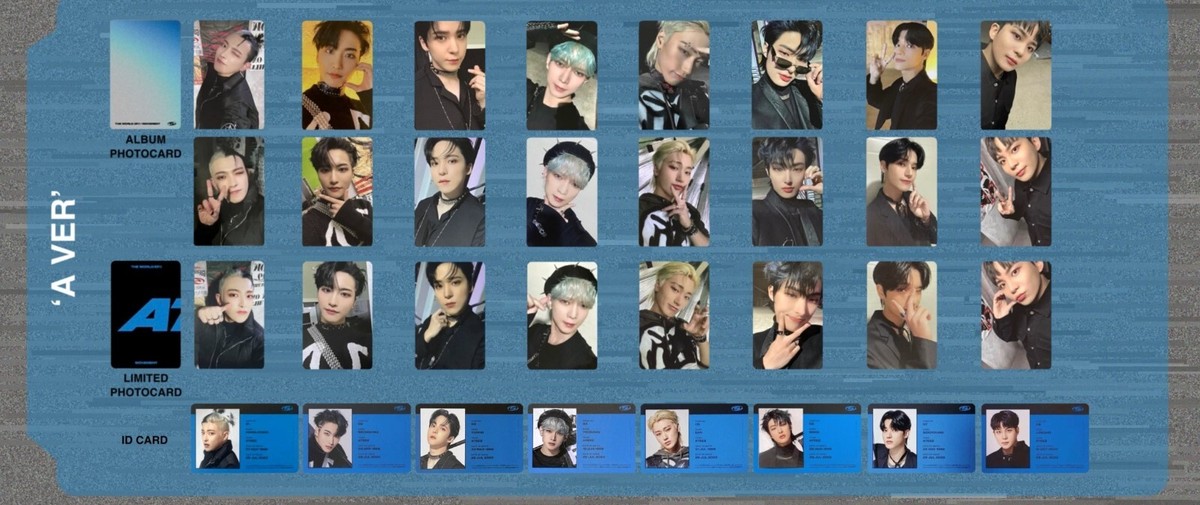 ATEEZ THE WORLD EP.1 MOVEMENT official photo card A Diary Z ATEEZ THE WORLD EP.1 MOVEMENT official photo card A Diary Z