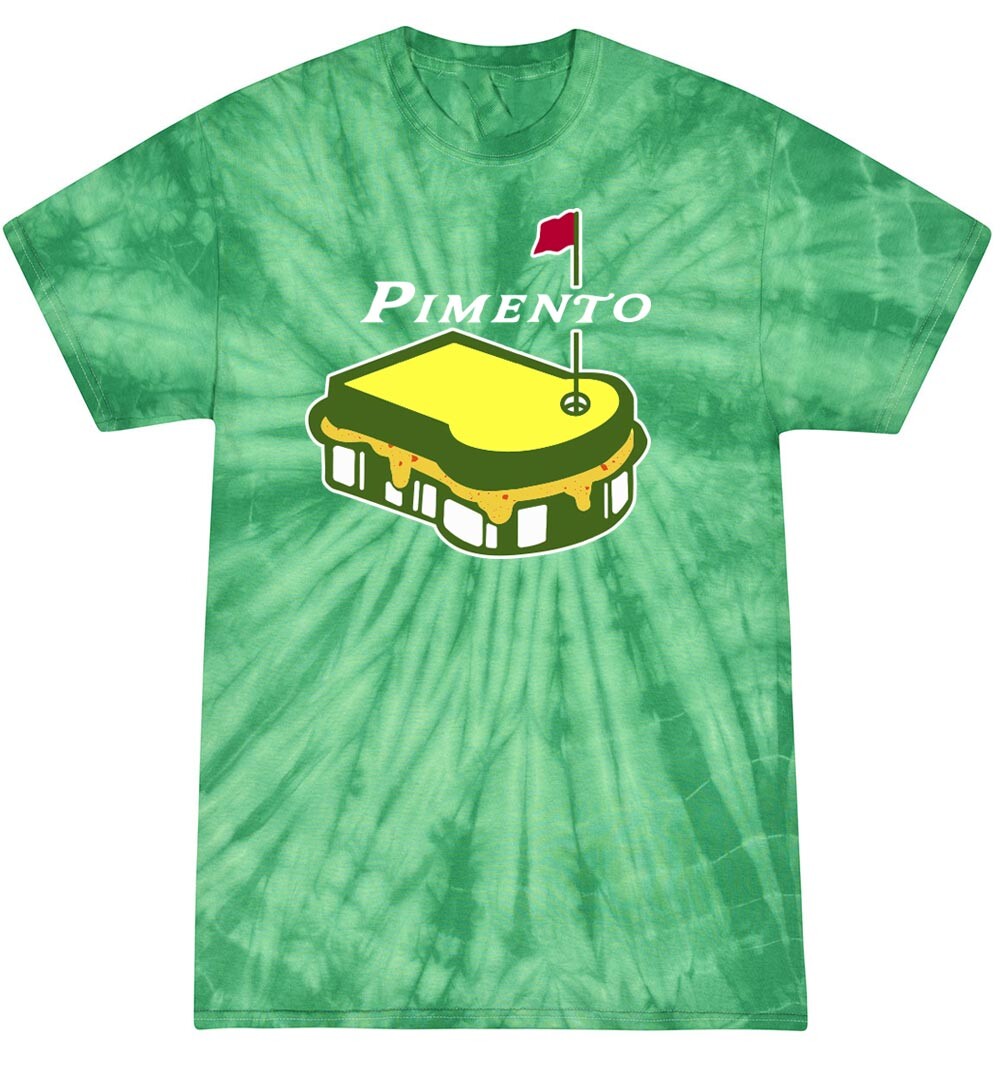 Tie-Dye Masters Augusta Tiger Woods PIMENTO CHEESE SANDWICH T