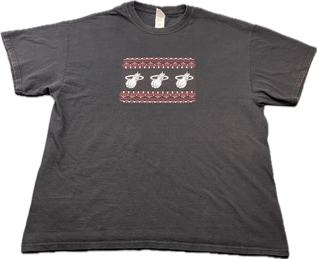 NBA SGA Tシャツ　XL NBA Miami Heat SGA black T-shirt Christmas edition vintage