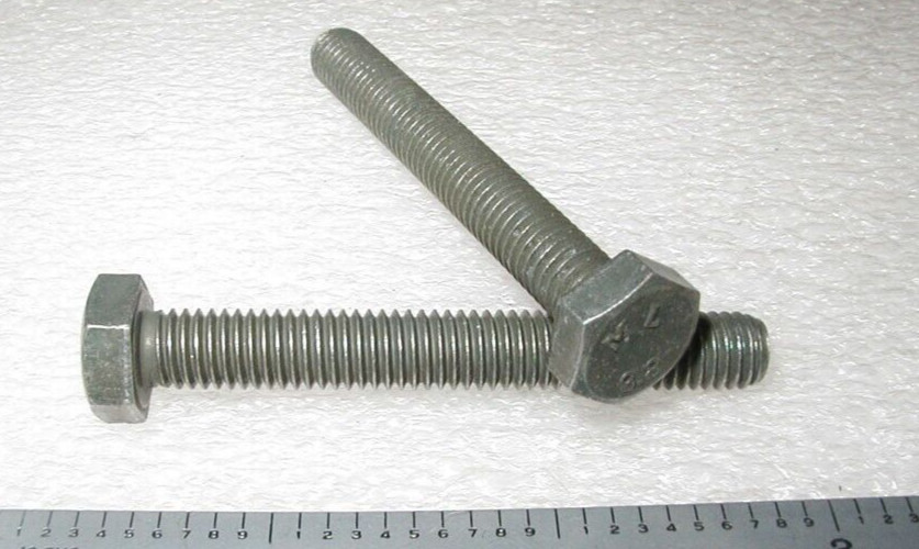 M8-1.25 x 60mm Hex Head Steel Zinc Bolts 8 pcs | Fasteners