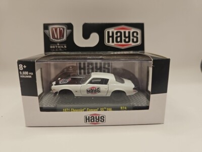 M2 MACHINES 1/64 HAYS 1971 CHEVROLET CAMARO SS 396 WHITE R74