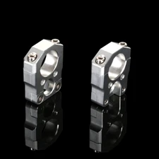 Silver HandleBar Brake & Clutch Line Hose Cable Guide Clamp For Honda Monkey 125