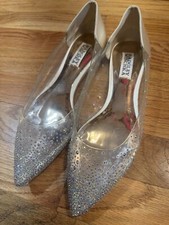 Badgley Mischka Gabon Slip On Embellished Flats Women  s 7   Worn Once