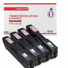 Toner RICOH SPC252 EBK Noir + Couleur compatible x4 NOPAN-INK