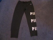 NIP VICTORIA'S SECRET PINK STRAIGHT LEGS PANTS MEDIUM DARK GREY
