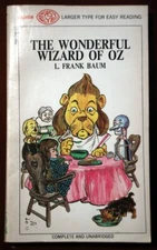 Wonderful Wizard of Oz by L. Frank Baum Magnum Easy-Eye Paperback 1968 Vintage