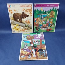 MB Looney Tunes Bears Polly Pal Lot Of 6 Vintage Jigsaw Puzzles