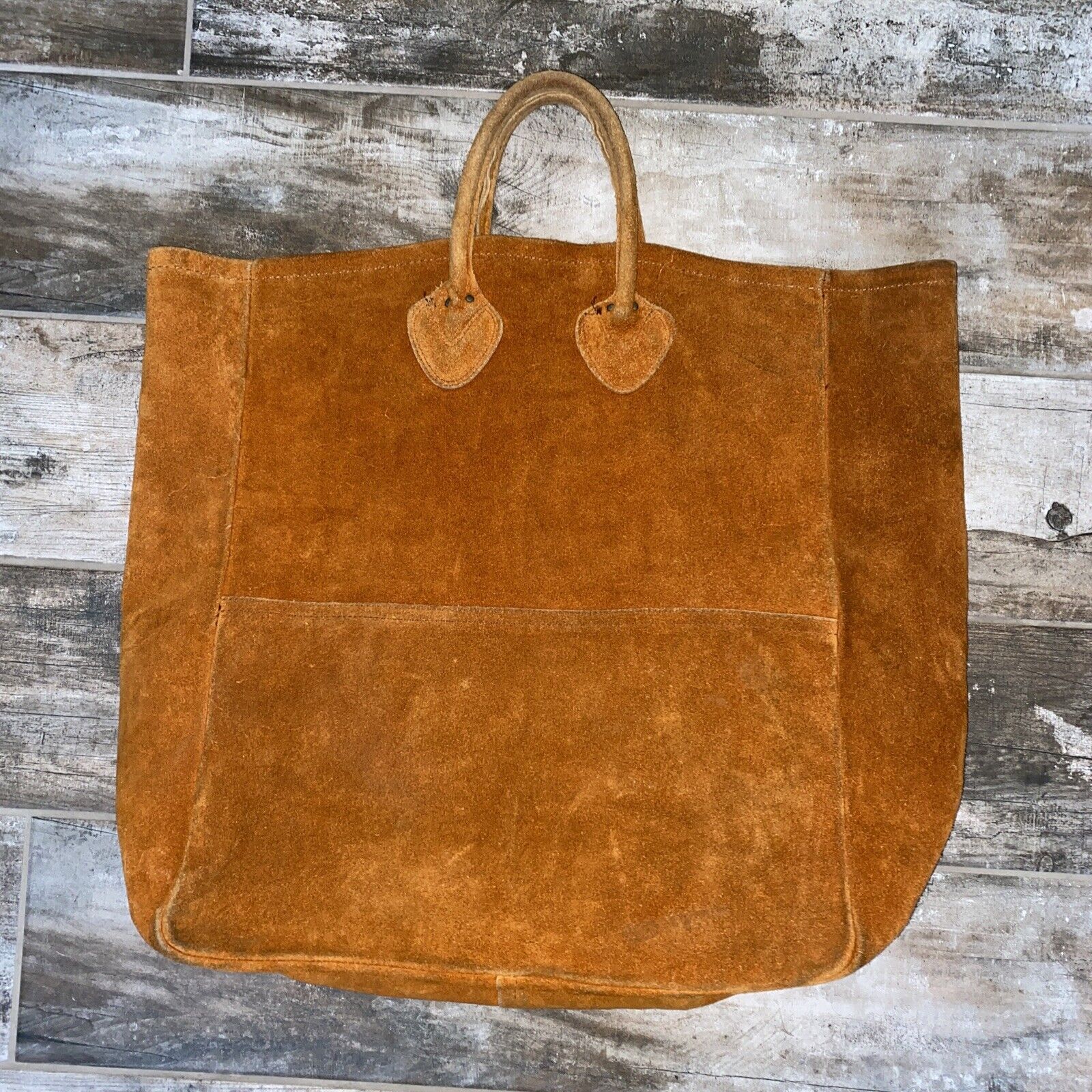 vintage ll bean boat tote bag rare leather suede 70s large | eBay