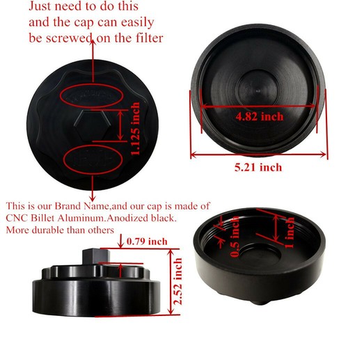 Fuel Filter Housing Cap for Dodge Ram 6.7L Cummins Diesel Engine 2500 3500 4500 - Picture 3 of 7
