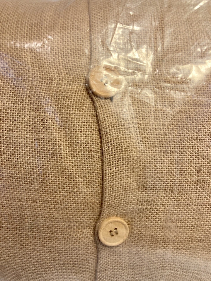 VHC Brands Burlap 22"x14" CHRISTMAS BEGINS WITH CHRIST Holiday Pillow - BNISP - Image 3 of 4