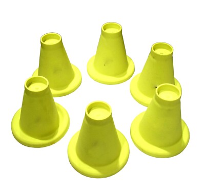 Cricket Batting Tee Batting Cricket Practice Pack of 6 Yellow