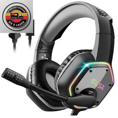 Gaming Headset E1000 RGB USB Mikrofon Bass Surround Sound