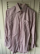 Ede and Ravenscroft Men's 16” Long Sleeved Checked Shirt