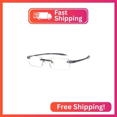 Visualites 1 Grey Matrix 1.50 Power Lightweight Rimless Reading Glasses For Men