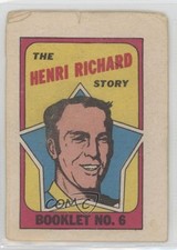 1971-72 O-Pee-Chee Booklet English Henri Richard #6 HOF 0a4