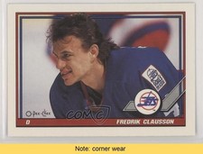 1991-92 O-Pee-Chee Fredrik Olausson #45 READ 0b3