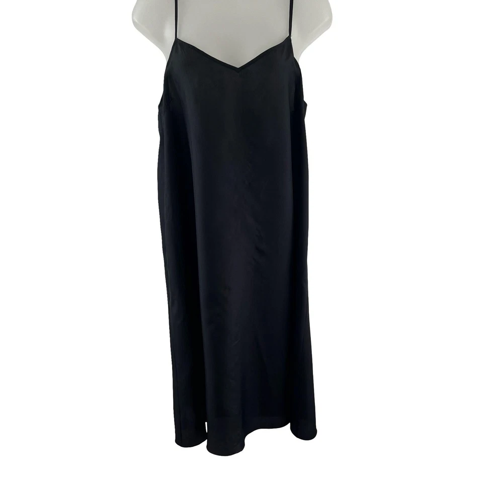 Vestido Marc Jacobs Mujer 4 Seda Sin Mangas Correa Espagueti Midi Minimalista Elegante Para Foto 2 de 4