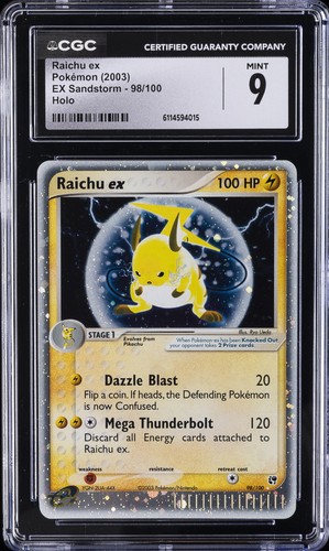 Raichu ex graded CGC 9 for sale on eBay