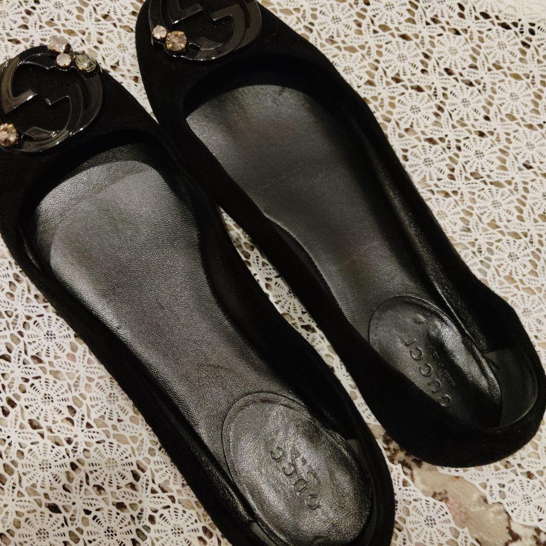 Gucci Flats Shoes Black With Logo Size 35.5 US About5.5 For Women thumbnail 16